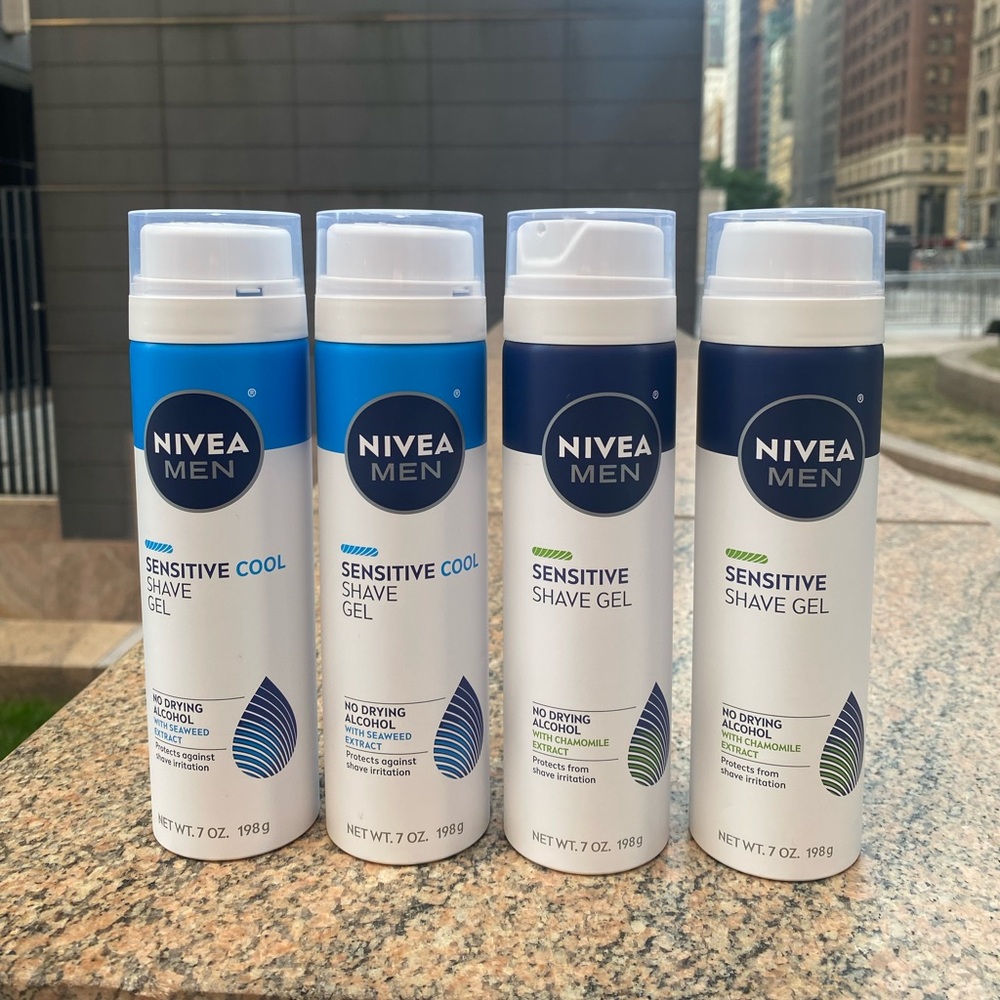 Nivea Men Sensitive Shave Gel Set of 4